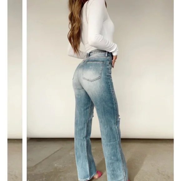 Classic Blue Women's Jeans - Picture 2 of 2